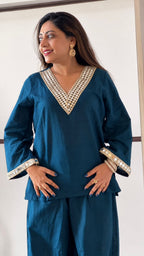 Aaina Teal Blue Co-Ord Set