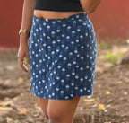 indigo  skort