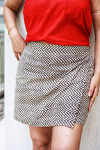 Geometric skort