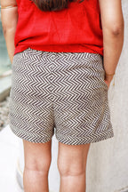 Geometric skort